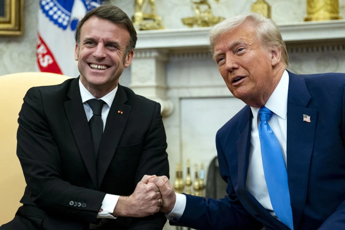 Macron recebido na Casa Branca por Trump