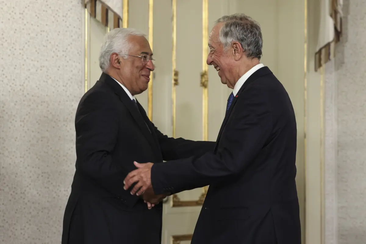 Costa e Marcelo nos cumprimentos de boas festas