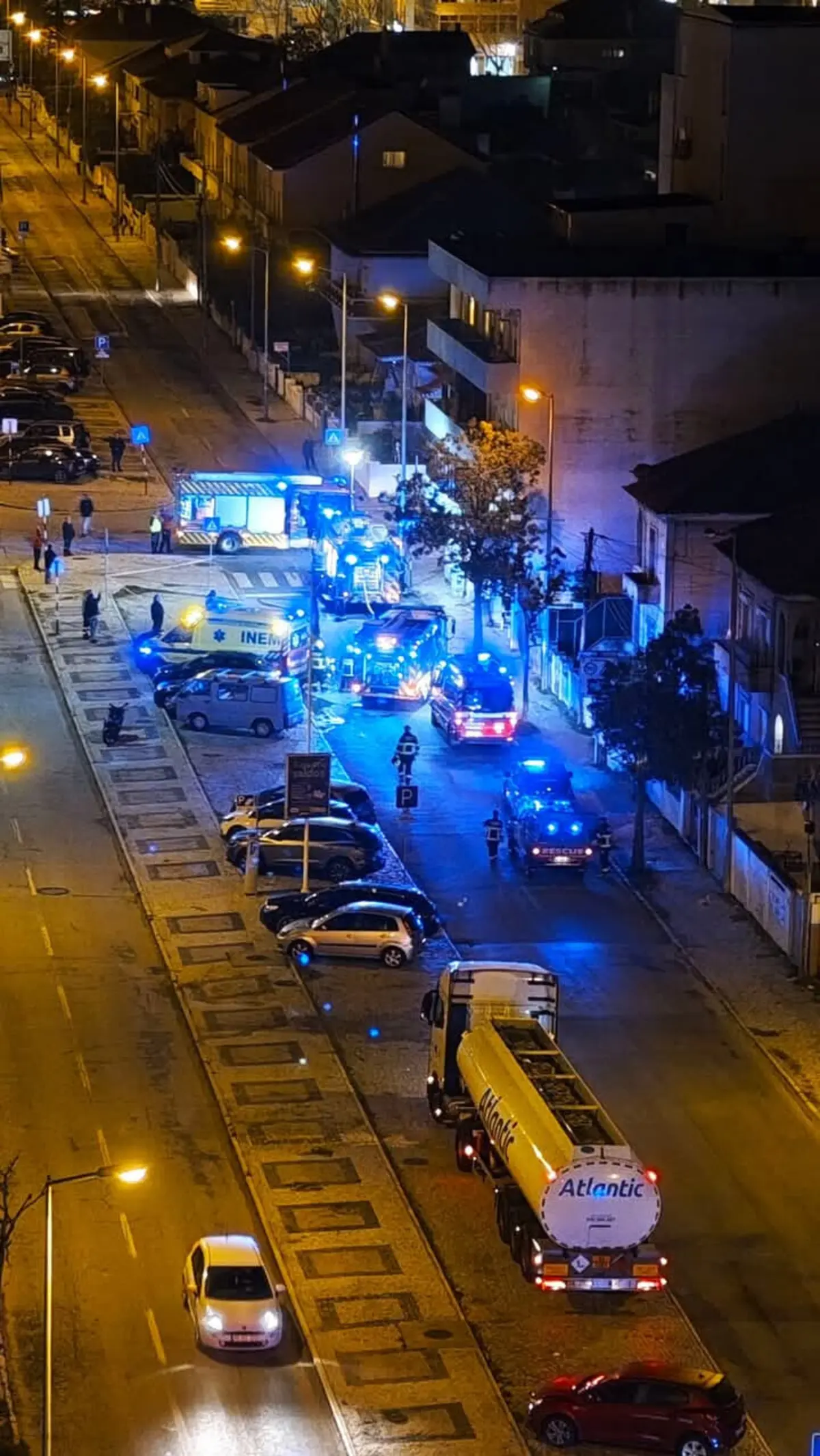 Os feridos leves foram transportados para uma unidade hospitalar