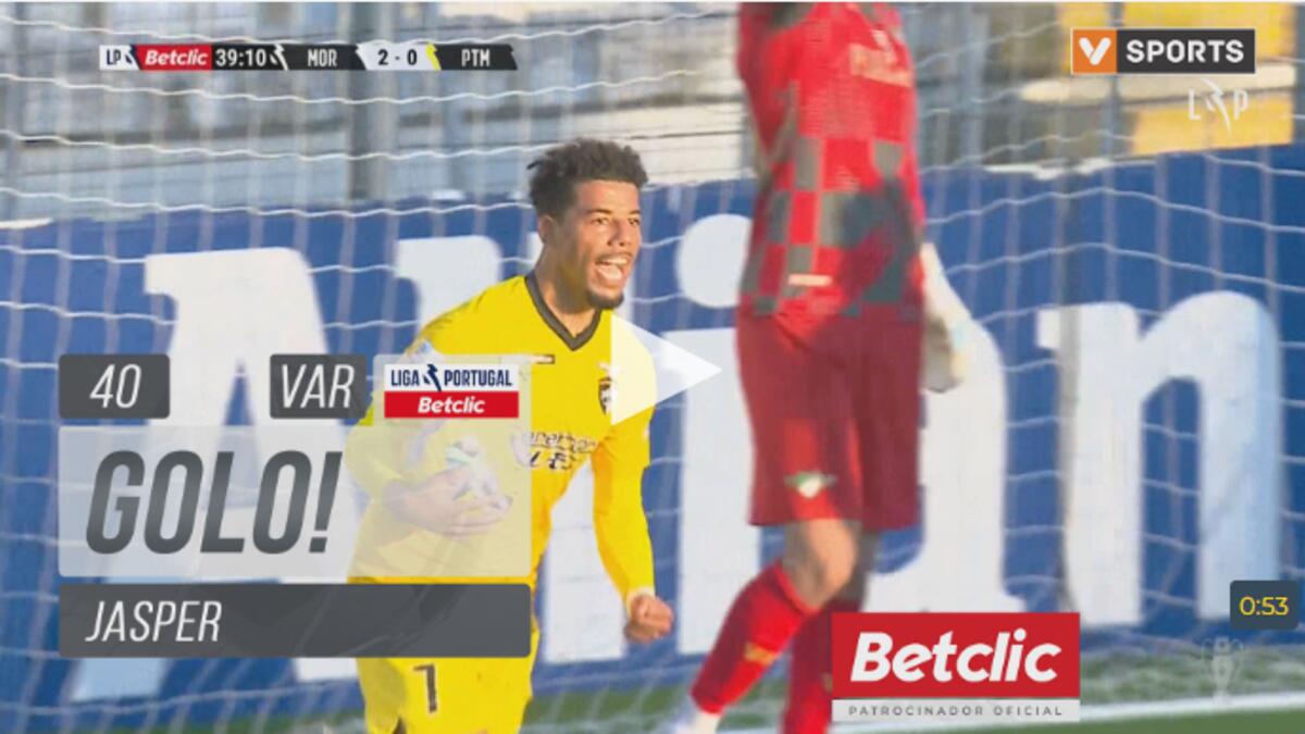 Jasper marcou assim o primeiro golo no futebol português - O Jogo