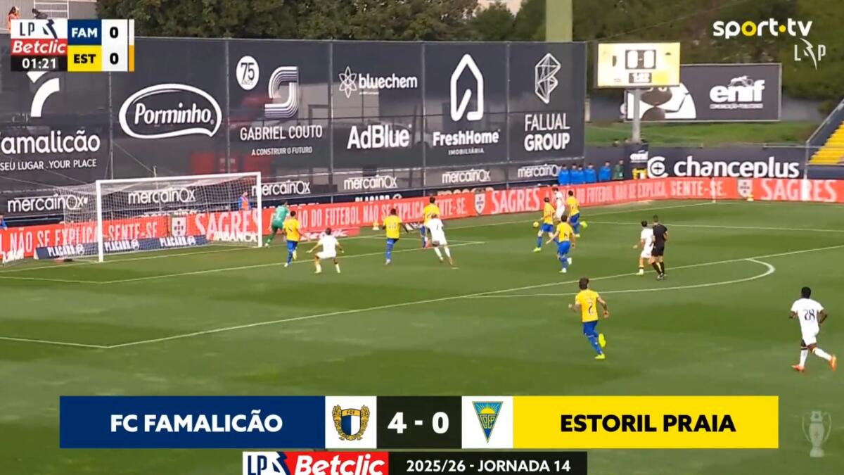 Famalicão-Estoril: quatro golos para ver em menos de um minuto - O Jogo