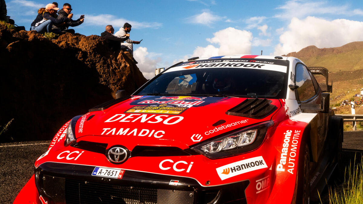 Sébastien Ogier was testing in Góis for the Rally de Portugal