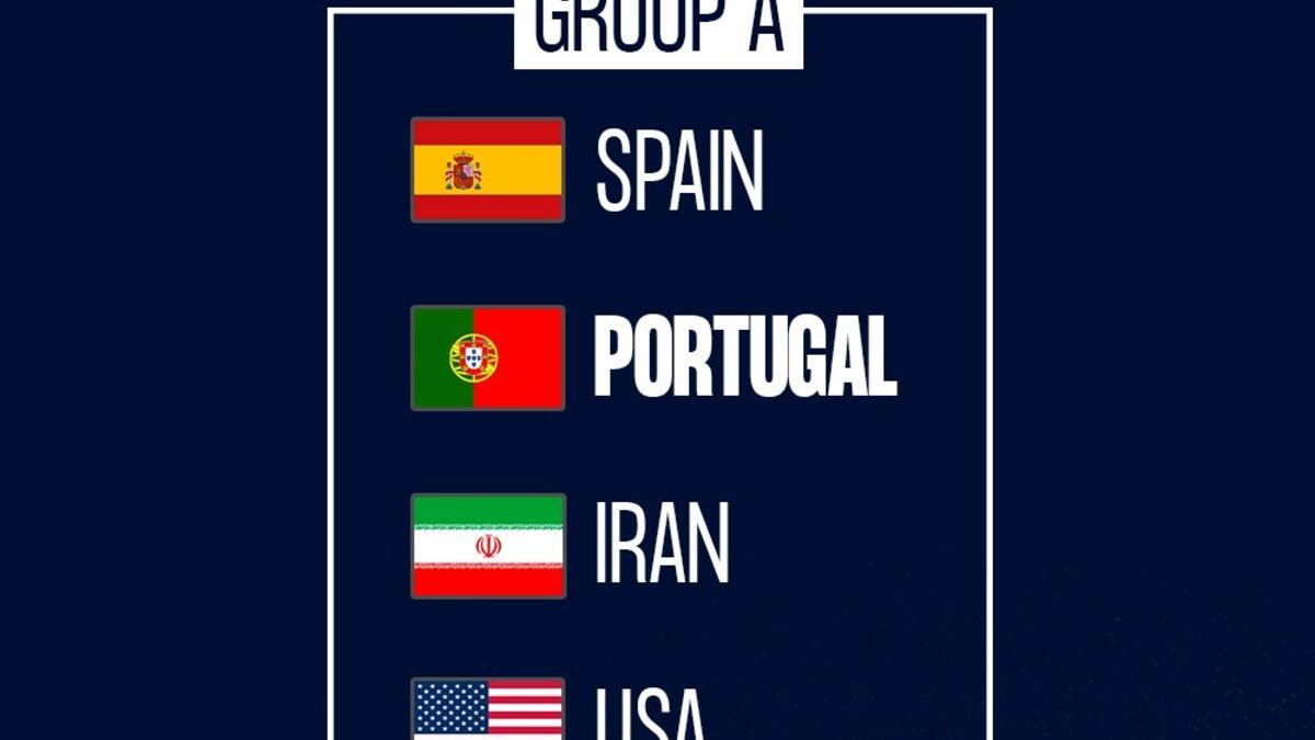 Portugal to face Spain, Iran, and the United States in the Beach Handball World Championship