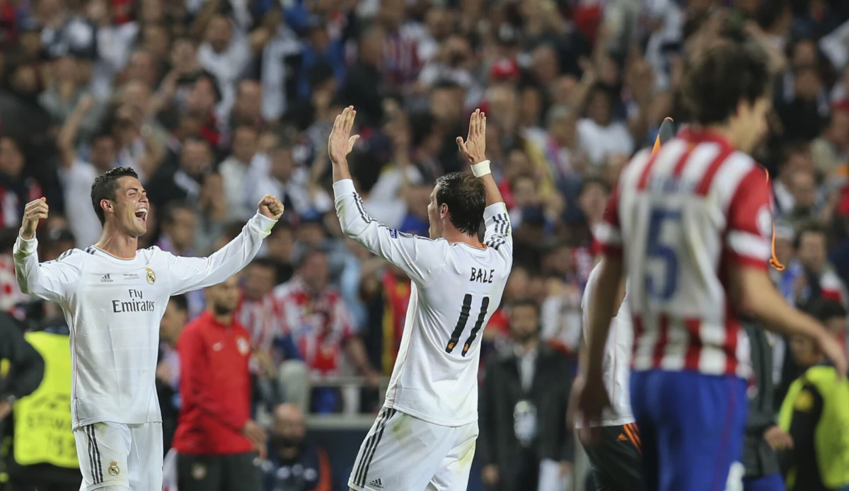 Cristiano Ronaldo e Gareth Bale (Créditos: Global Imagens)