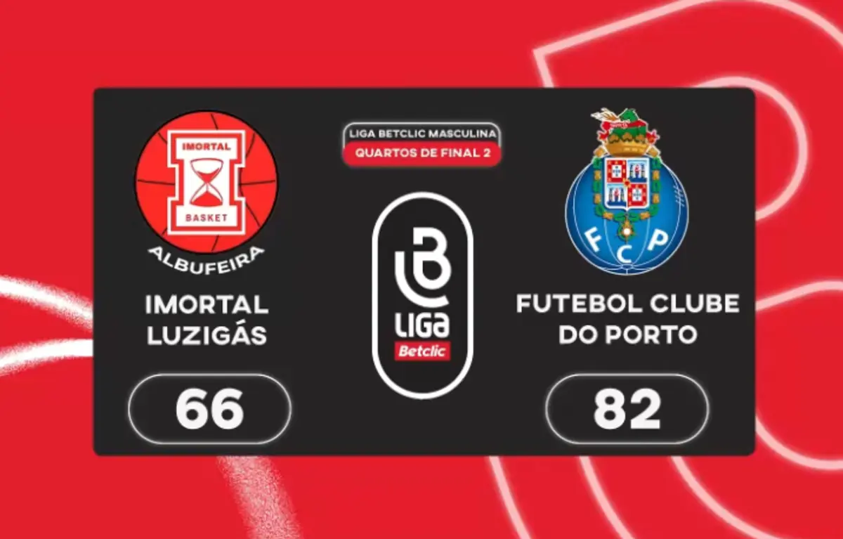 Imagem de contexto do artigo FC Porto vence Imortal e chega às "meias" da Liga Betclic. Assista ao resumo