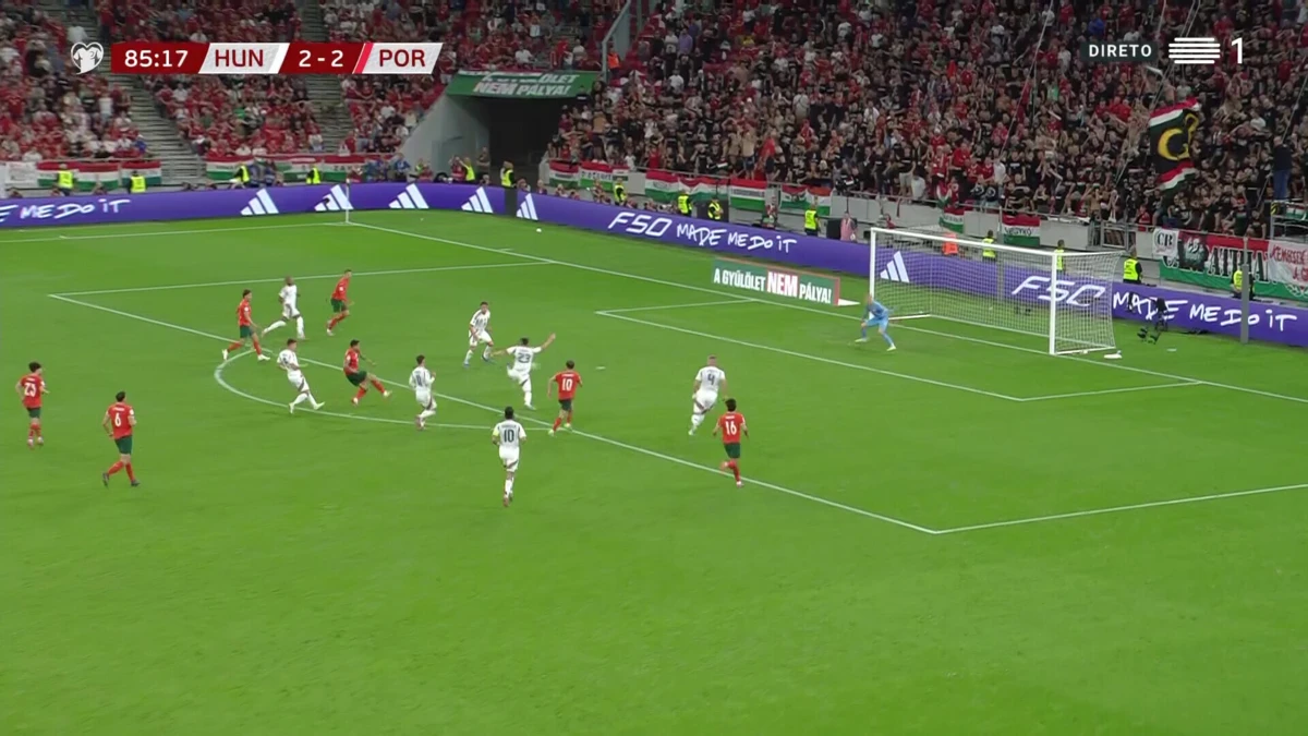 Imagem de contexto do artigo Hungria empata, mas Cancelo recoloca Portugal em vantagem. Veja os golos
