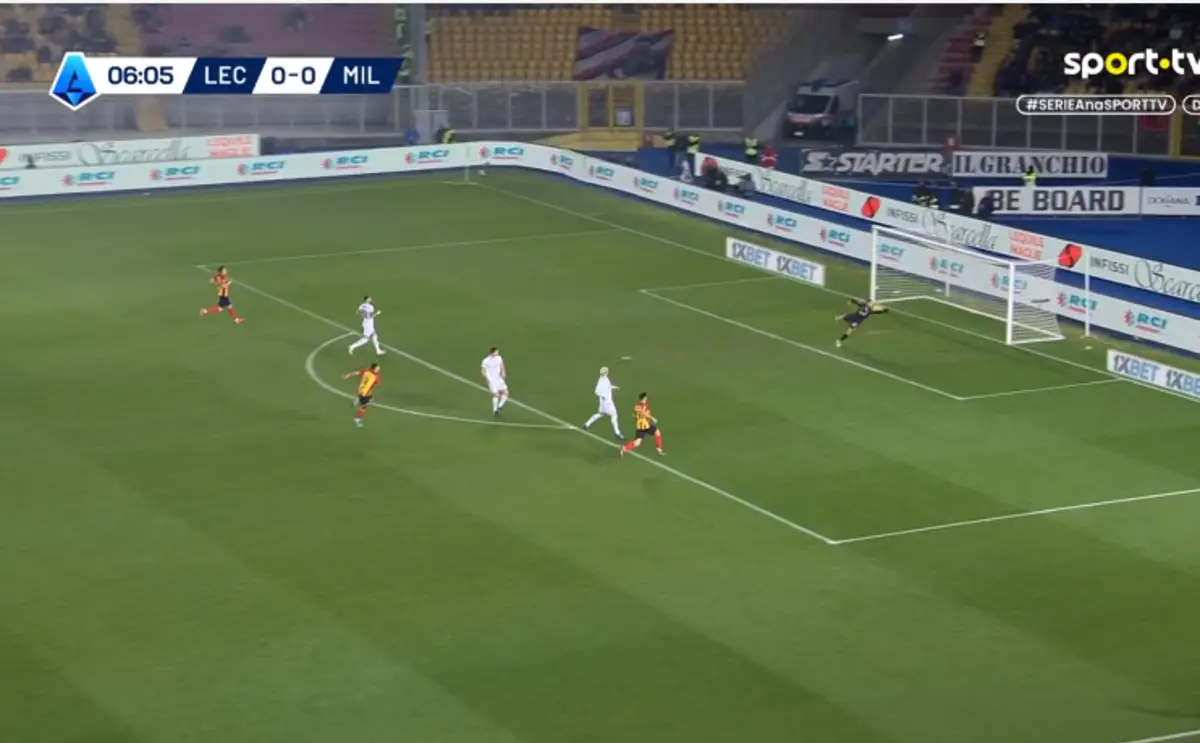 Imagem de contexto do artigo O golaço do Lecce que deixa o Milan em maus lençóis na ronda 28 da Serie A