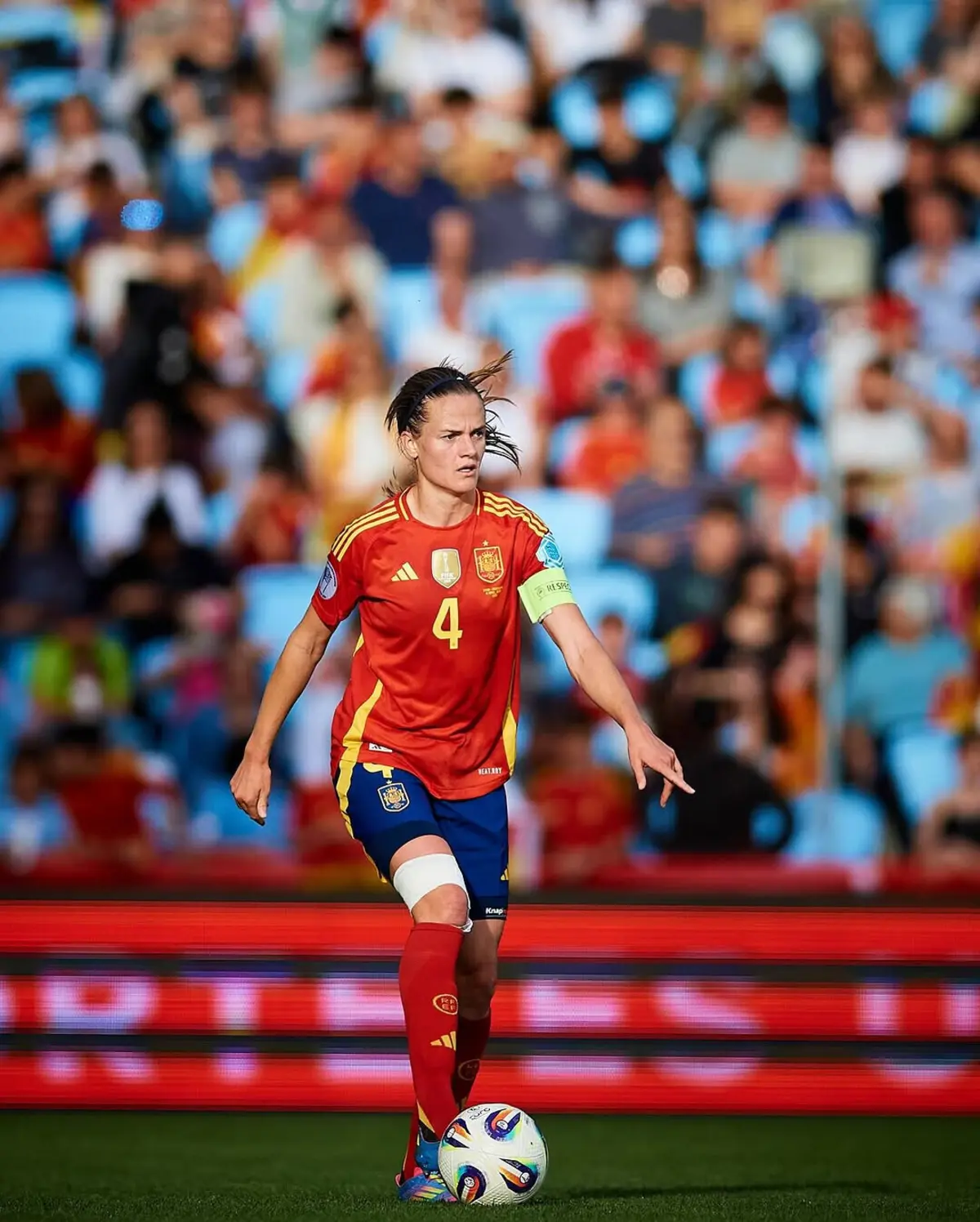 Imagem de contexto do artigo Espanha com uma baixa contra Portugal na estreia no Europeu feminino