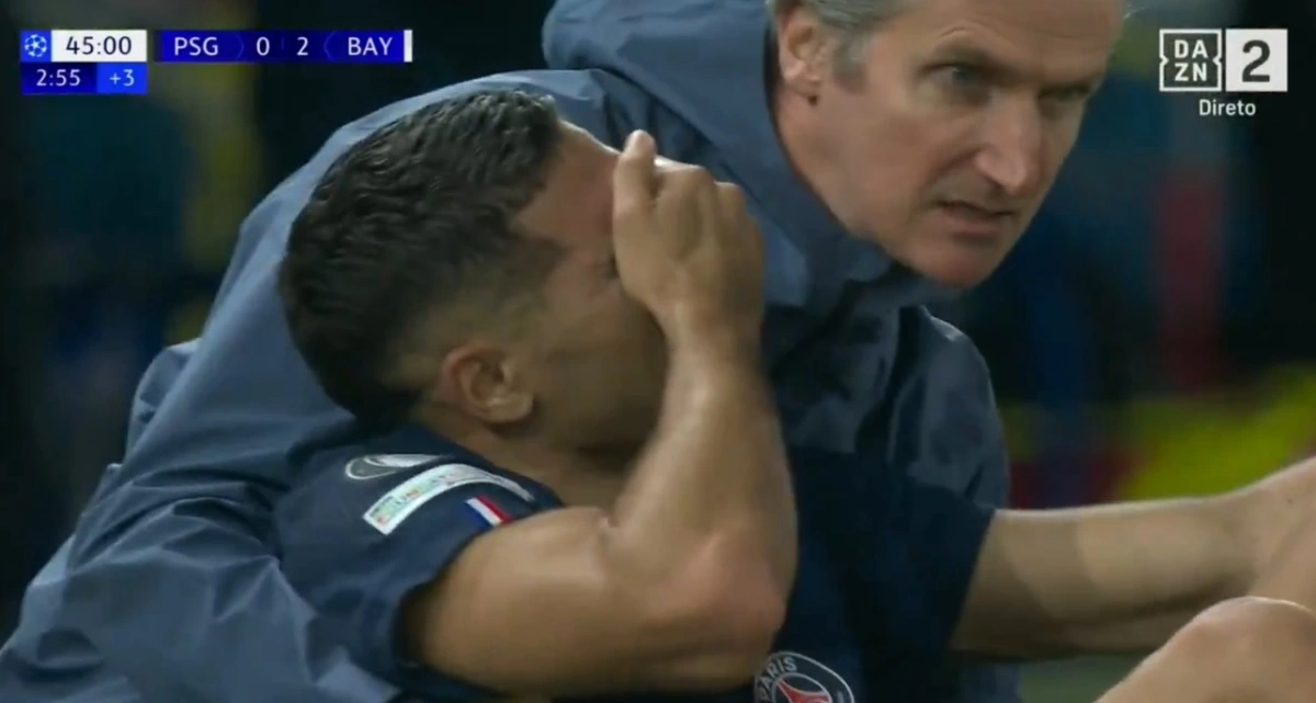 Imagem de contexto do artigo Luis Díaz bisa e é expulso após lance que deixa Hakimi em lágrimas. Veja