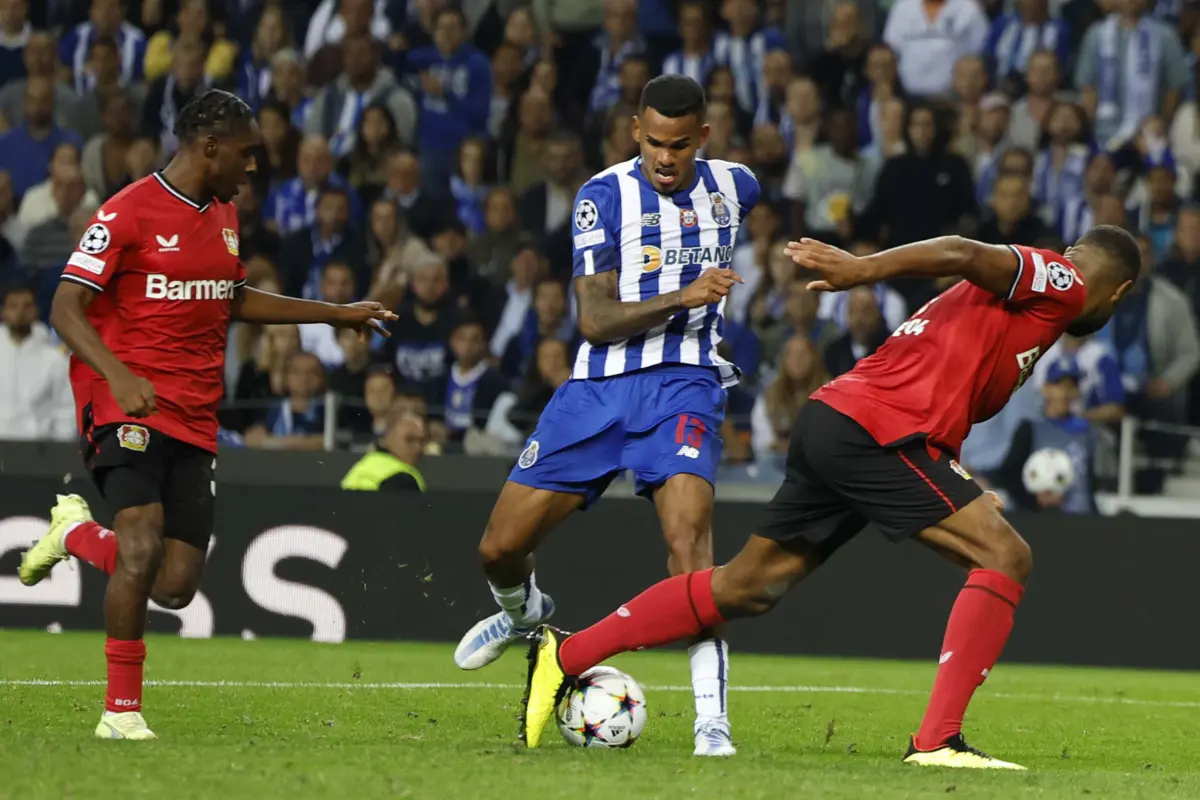 FC Porto defrontou o Bayer Leverkusen em 2022/23 (Créditos: Pedro Correia/Global Imagens)