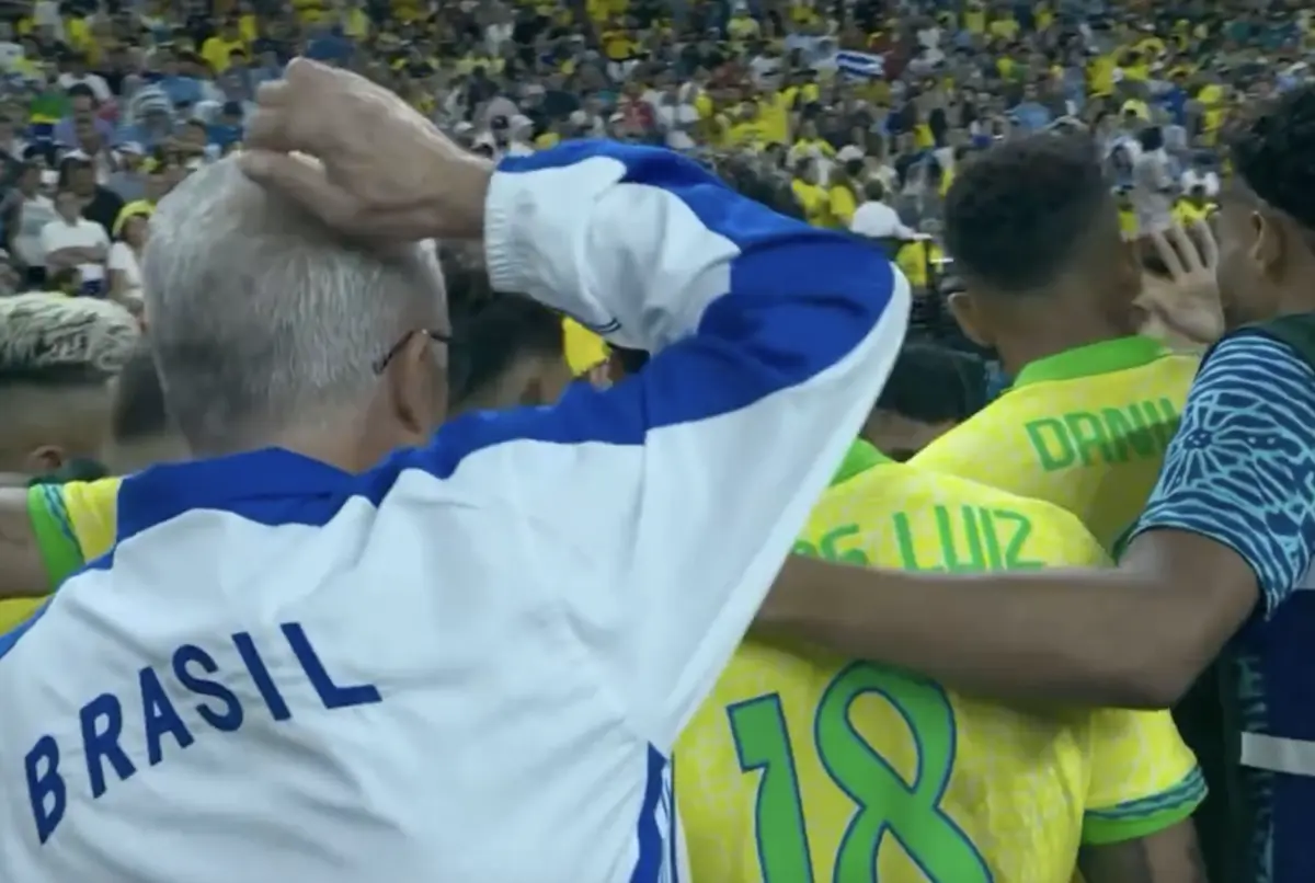 Imagem de contexto do artigo Imagens a dar que falar: jogadores do Brasil deixam Dorival de fora da roda