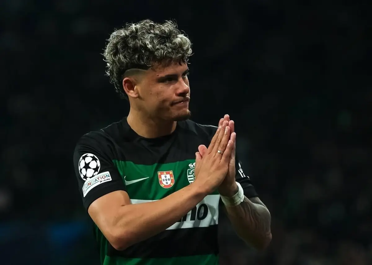 Maxi Araújo pede desculpa após jogo com Arsenal (Créditos: Sporting)