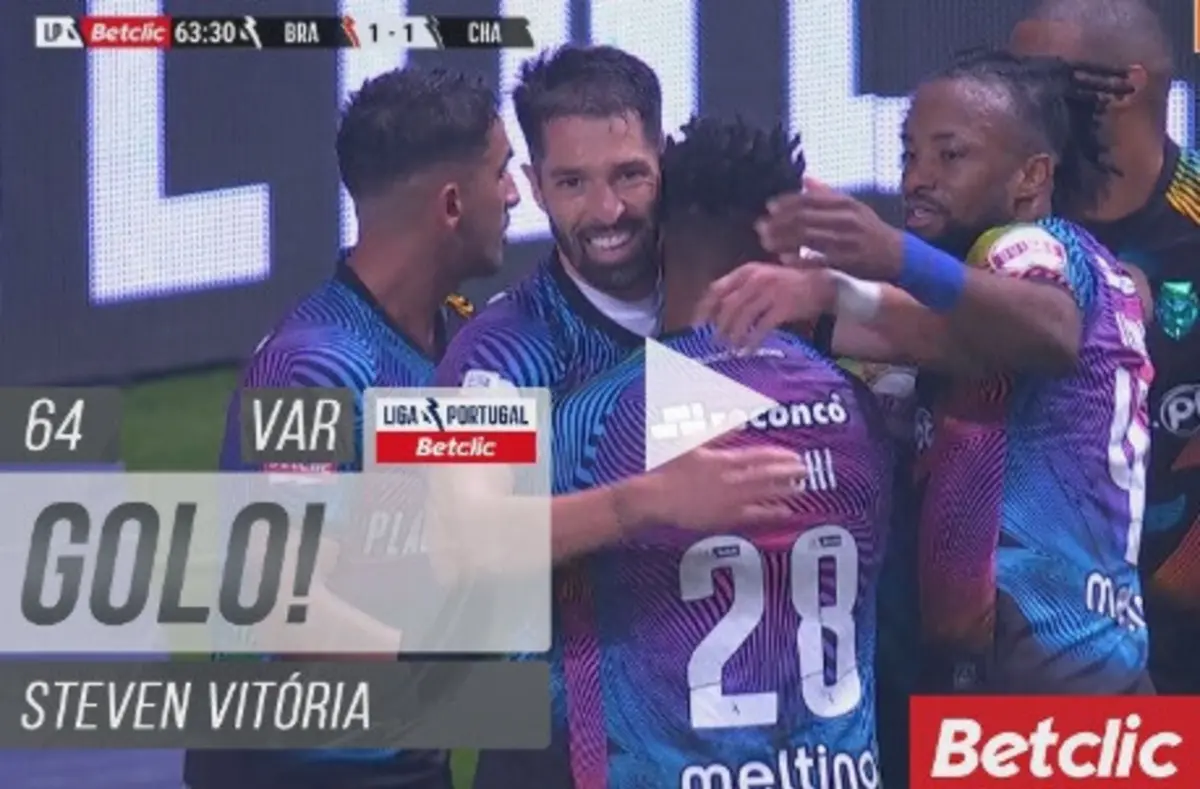 Imagem de contexto do artigo Braga-Chaves: Steven Vitória restabeleceu a igualdade. Ora veja