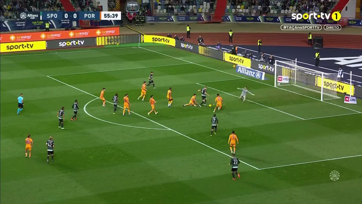 Imagem de contexto do artigo Assistido por Quenda, Gyokeres abre o marcador no Sporting-FC Porto. Veja o golo