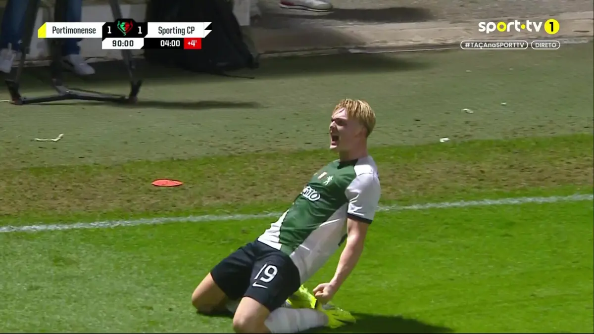 Imagem de contexto do artigo Harder bisa na compensação para dar triunfo ao Sporting. Veja o golo
