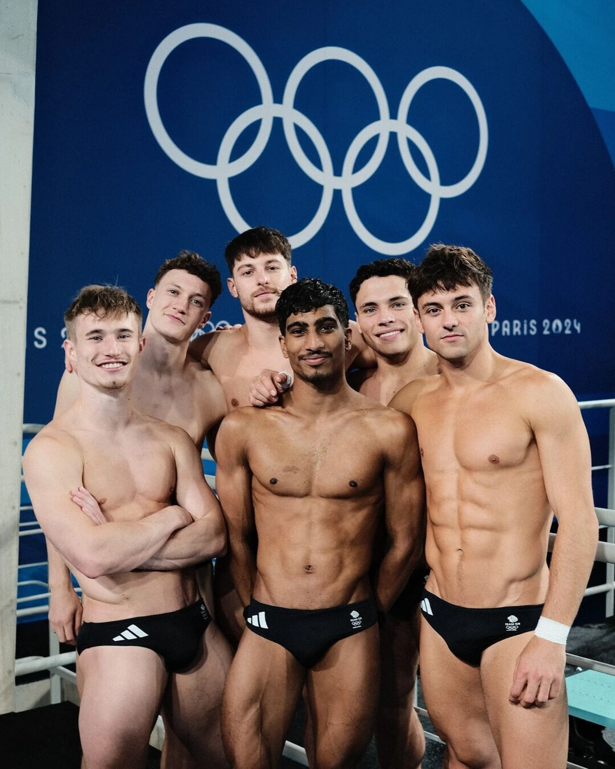 Equipa de mergulho britânica em Paris'2024 (créditos: Instagram/jacklaugher)