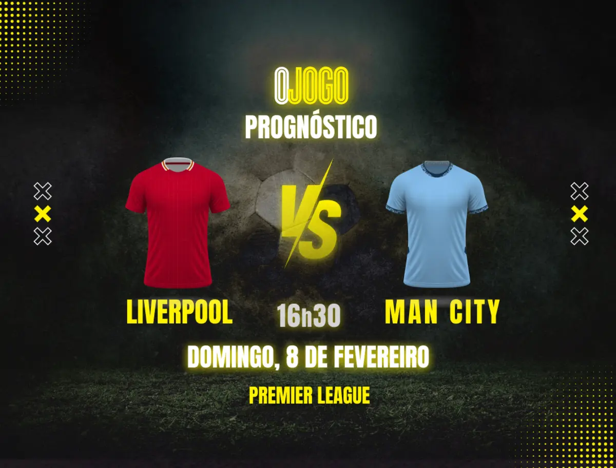 Imagem de contexto do artigo Prognóstico Liverpool vs Manchester City: Dicas Premier League