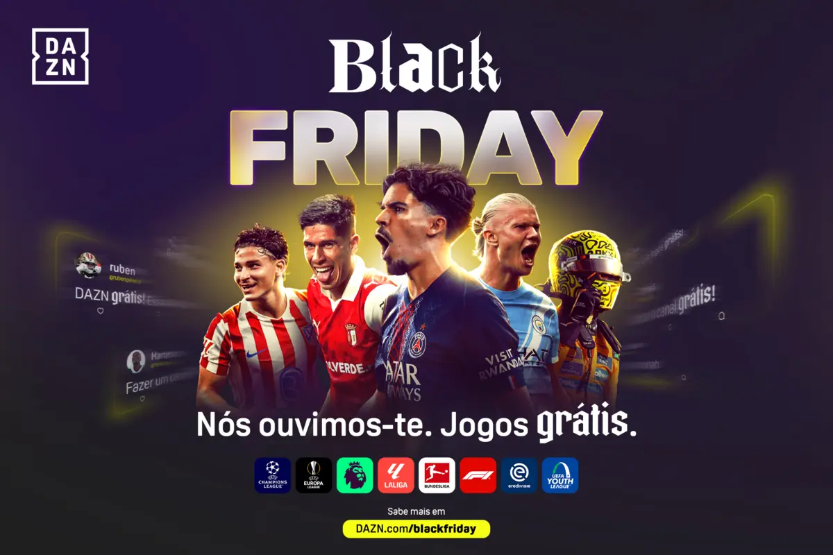 Imagem de contexto do artigo DAZN oferece acesso gratuito de 24 a 30 de novembro