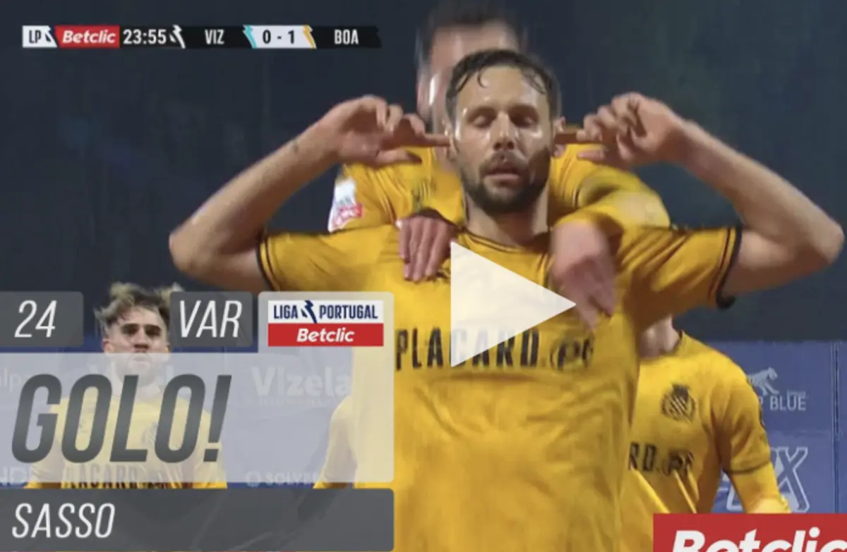 Imagem de contexto do artigo Vizela-Boavista: Sasso abriu o marcador com este golo