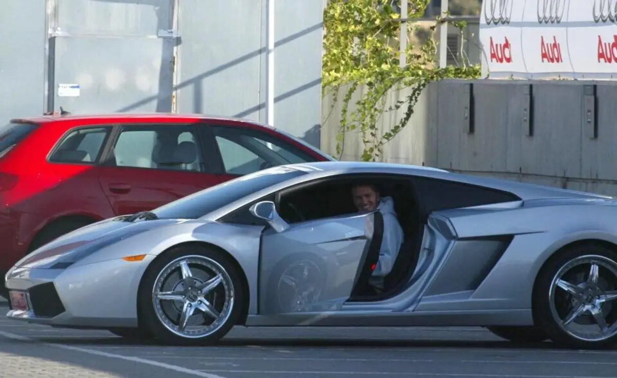 David Beckham no Lamborghini Gallardo