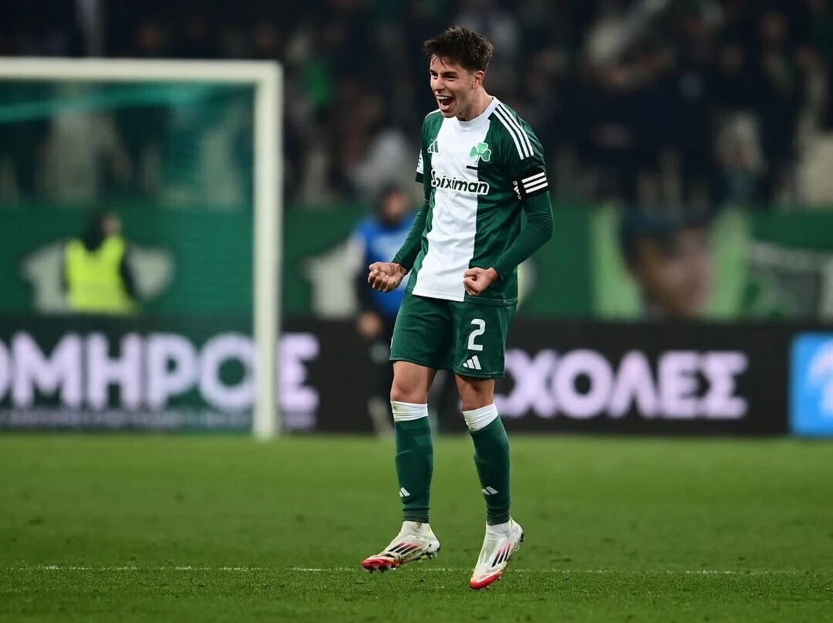 Vagiannidis com a camisola do Panathinaikos (Reprodução: Instagram do jogador)