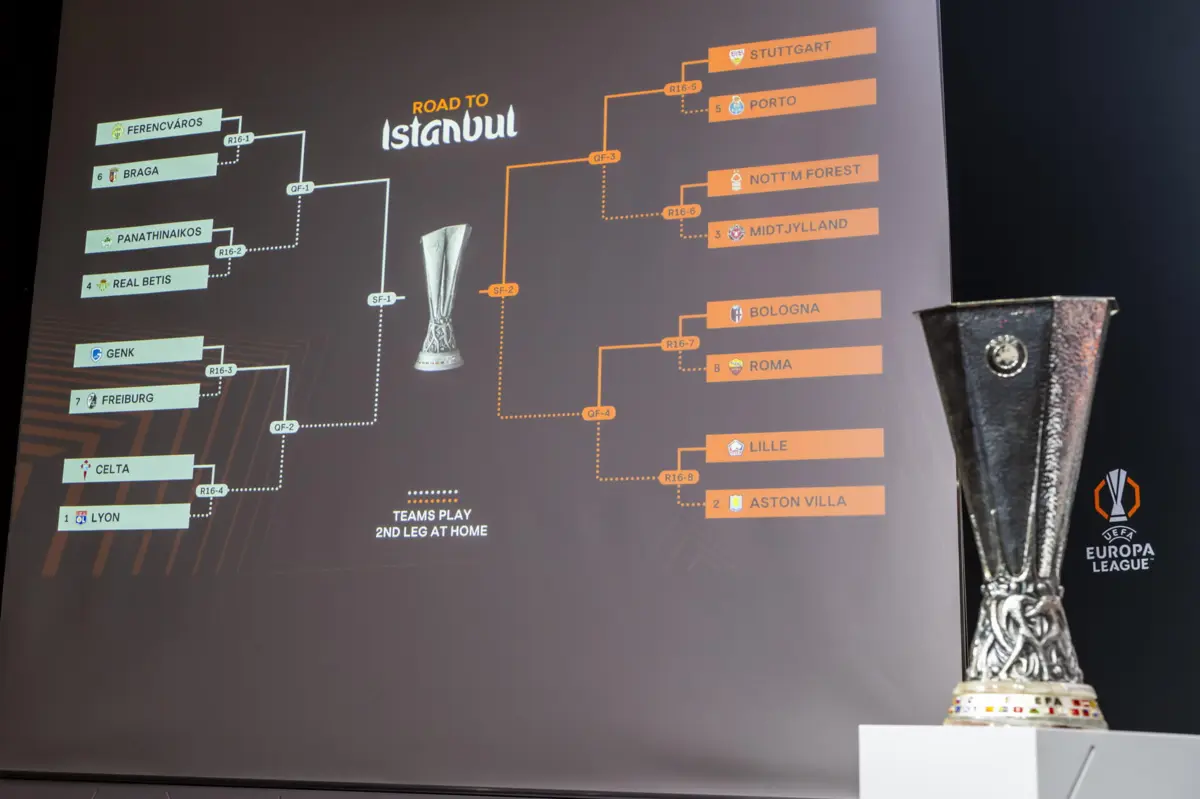O sorteio dos "oitavos" da Liga Europa