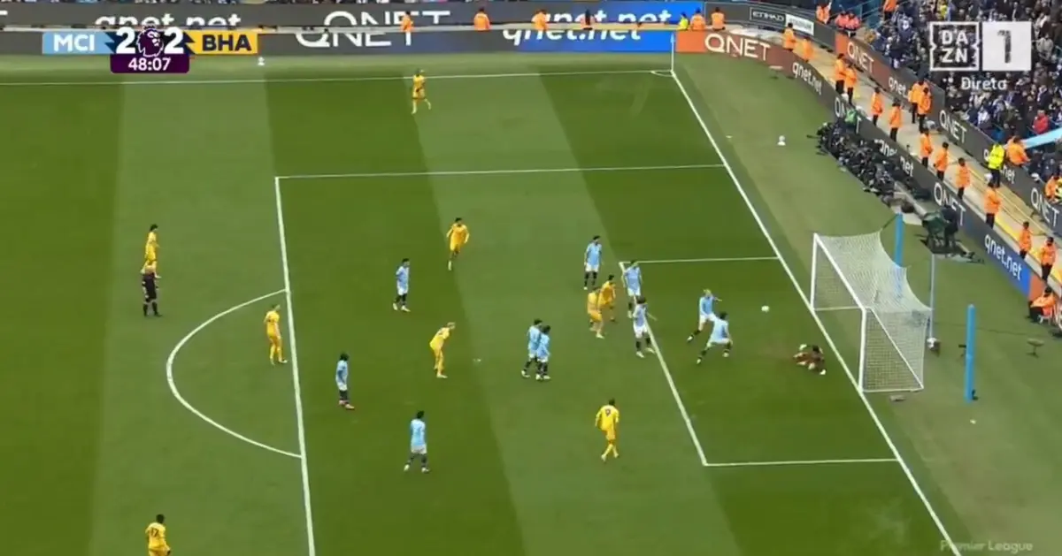 Imagem de contexto do artigo Manchester City empata e atrasa-se na corrida à Champions: veja os golos