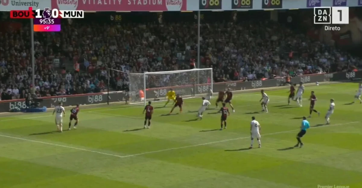 Imagem de contexto do artigo Hojlund quebra seca de golos e força empate no Bournemouth-United: veja