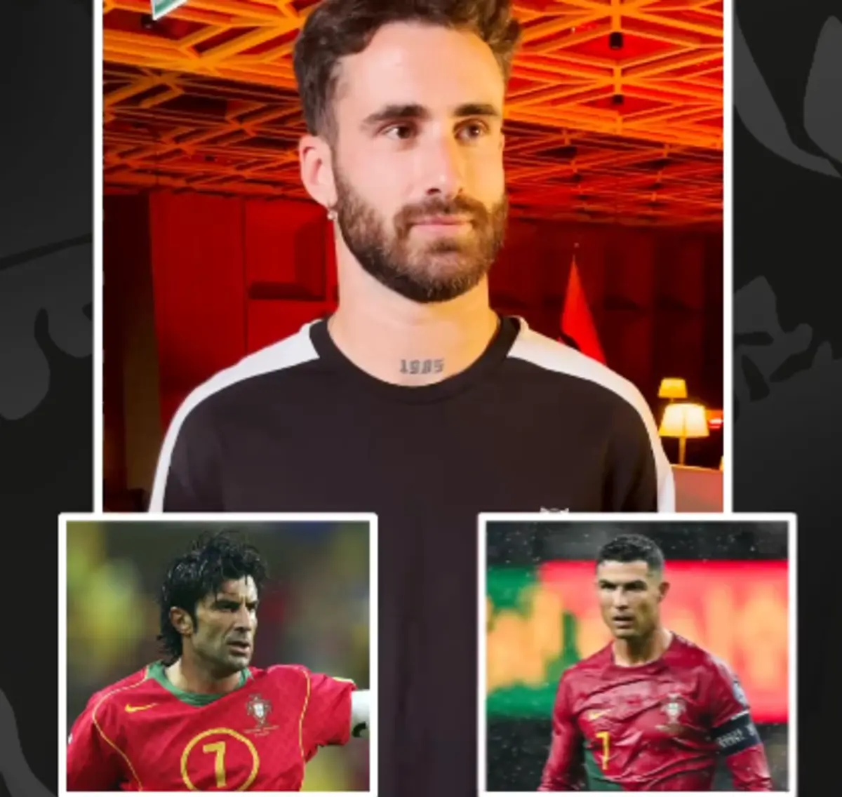 Imagem de contexto do artigo Melhor jogador português de sempre? Rafa prefere Figo a Cristiano Ronaldo