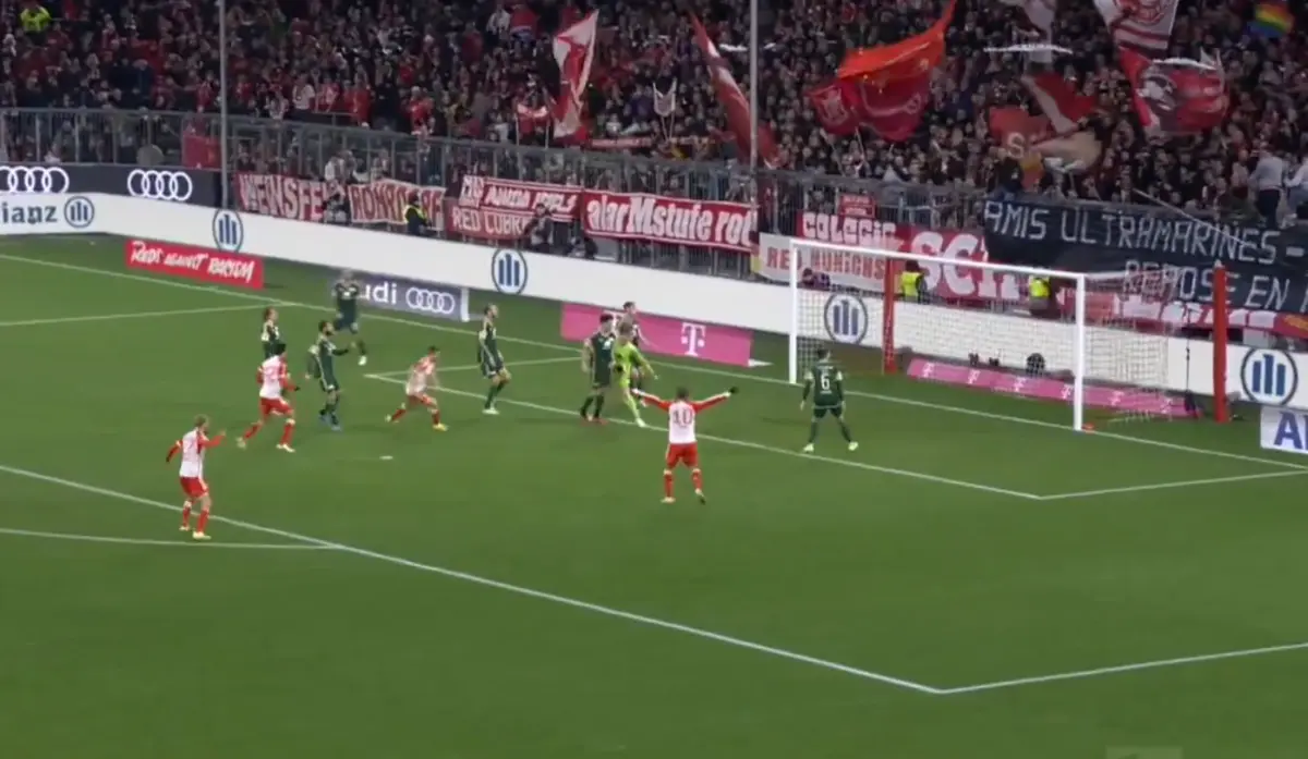 Imagem de contexto do artigo Bayern-Union Berlim: Raphael Guerreiro marcou de trivela o golo da vitória