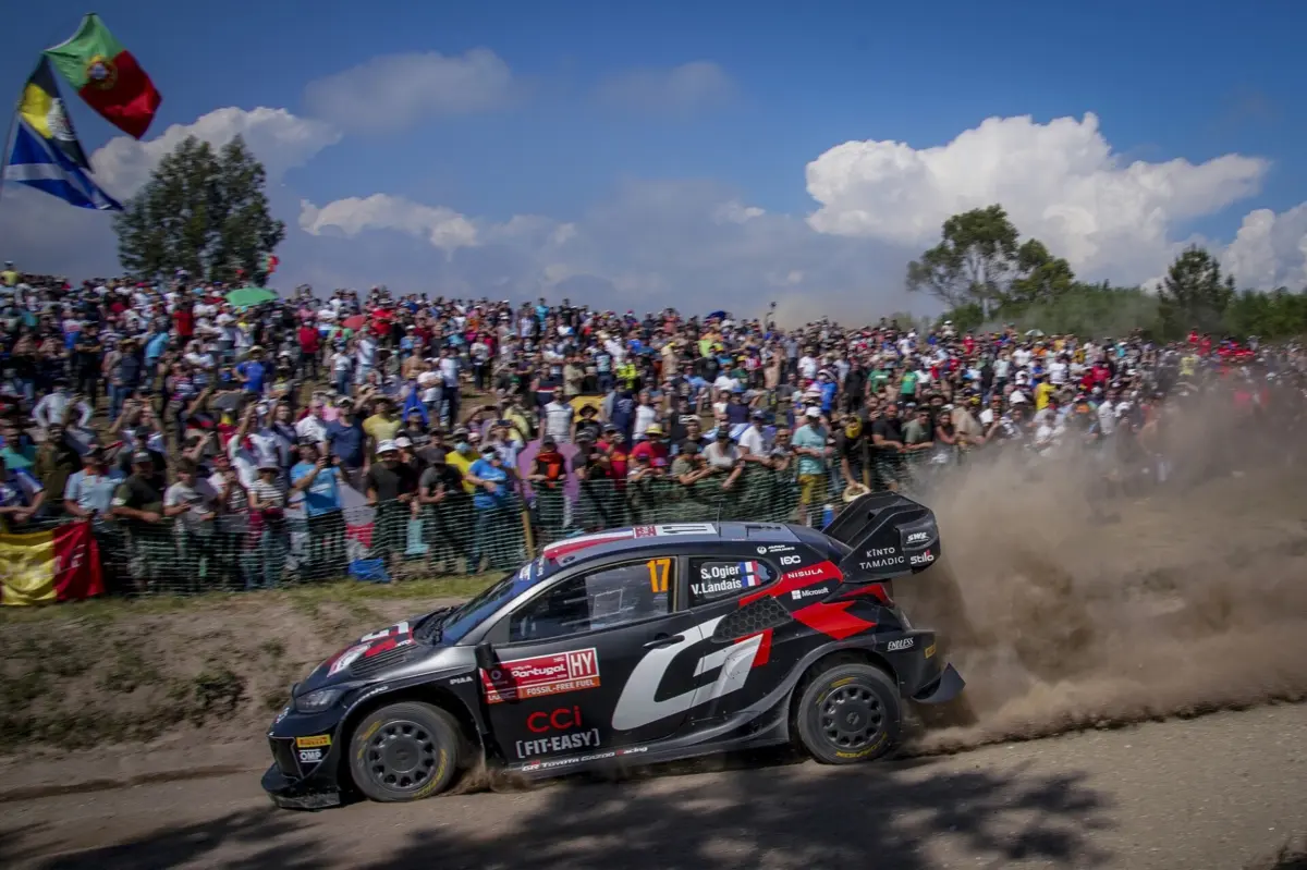Ogier em ação no Rali de Portugal