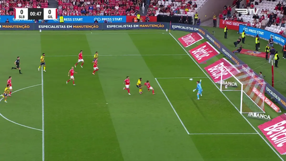 Imagem de contexto do artigo Gil Vicente quase marcou no primeiro minuto, Trubin brilhou: veja o lance