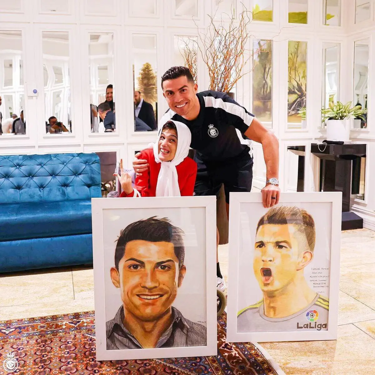 Ronaldo com Fatemeh Hamami