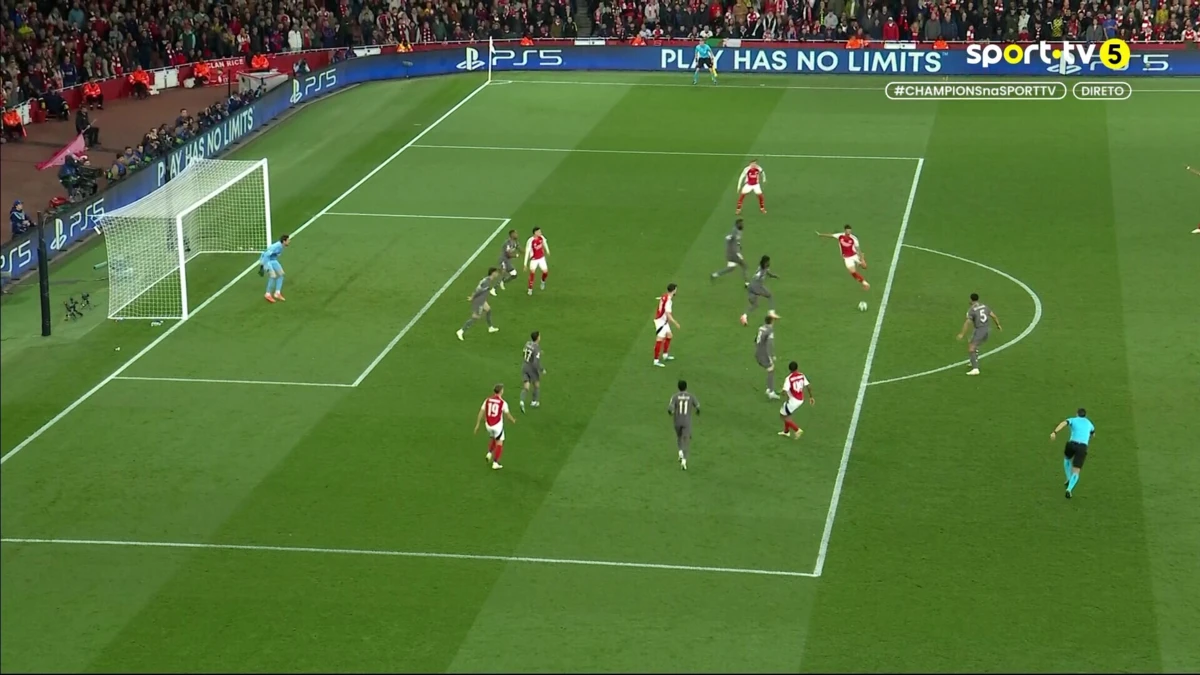 Imagem de contexto do artigo Mikel Merino fecha as contas no Arsenal-Real Madrid. Veja o golo