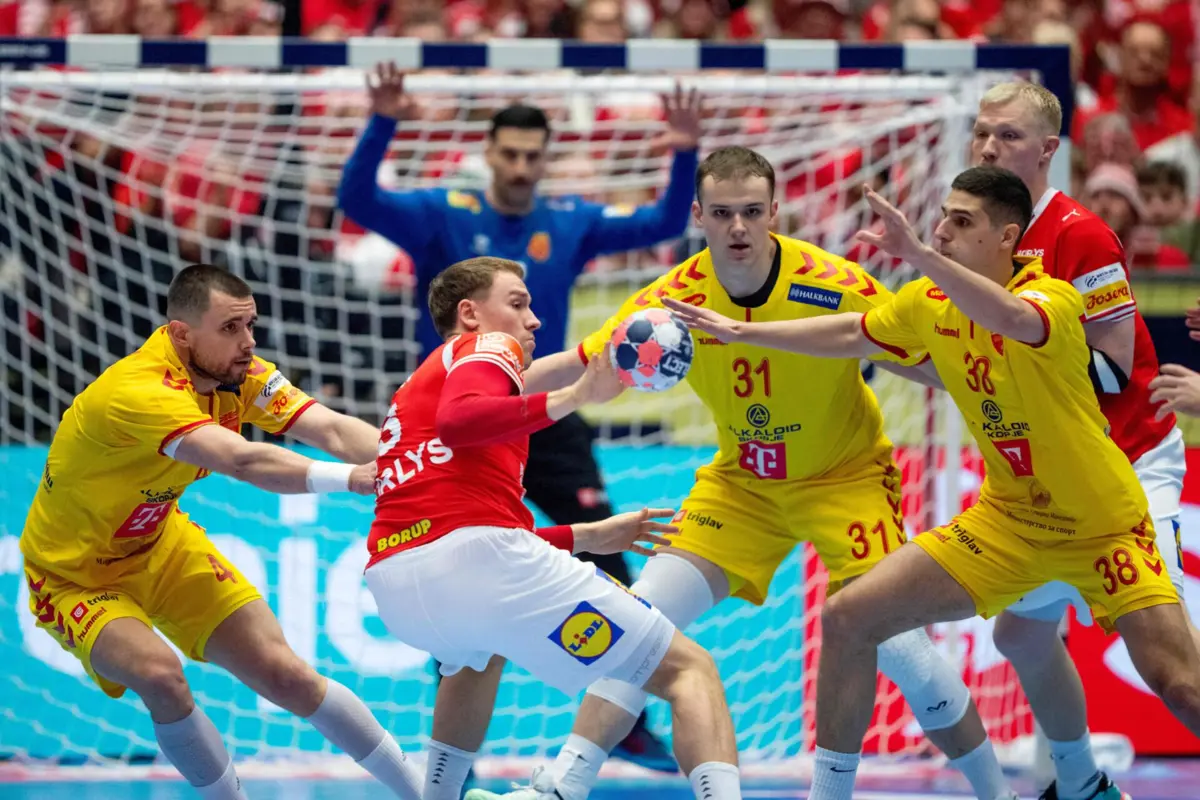 Dinamarca venceu a Macedónia do Norte, por 36-24