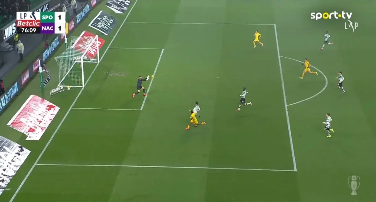 Imagem de contexto do artigo Sporting-Nacional: Pote marcou, mas Alan Núñez respondeu quatro minutos depois