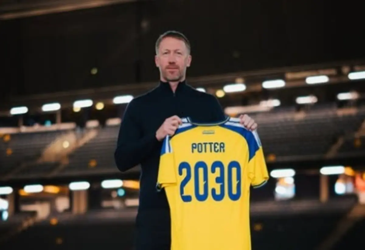 Imagem de contexto do artigo Graham Potter renova com a Suécia a duas semanas do início dos play-off para o Mundial