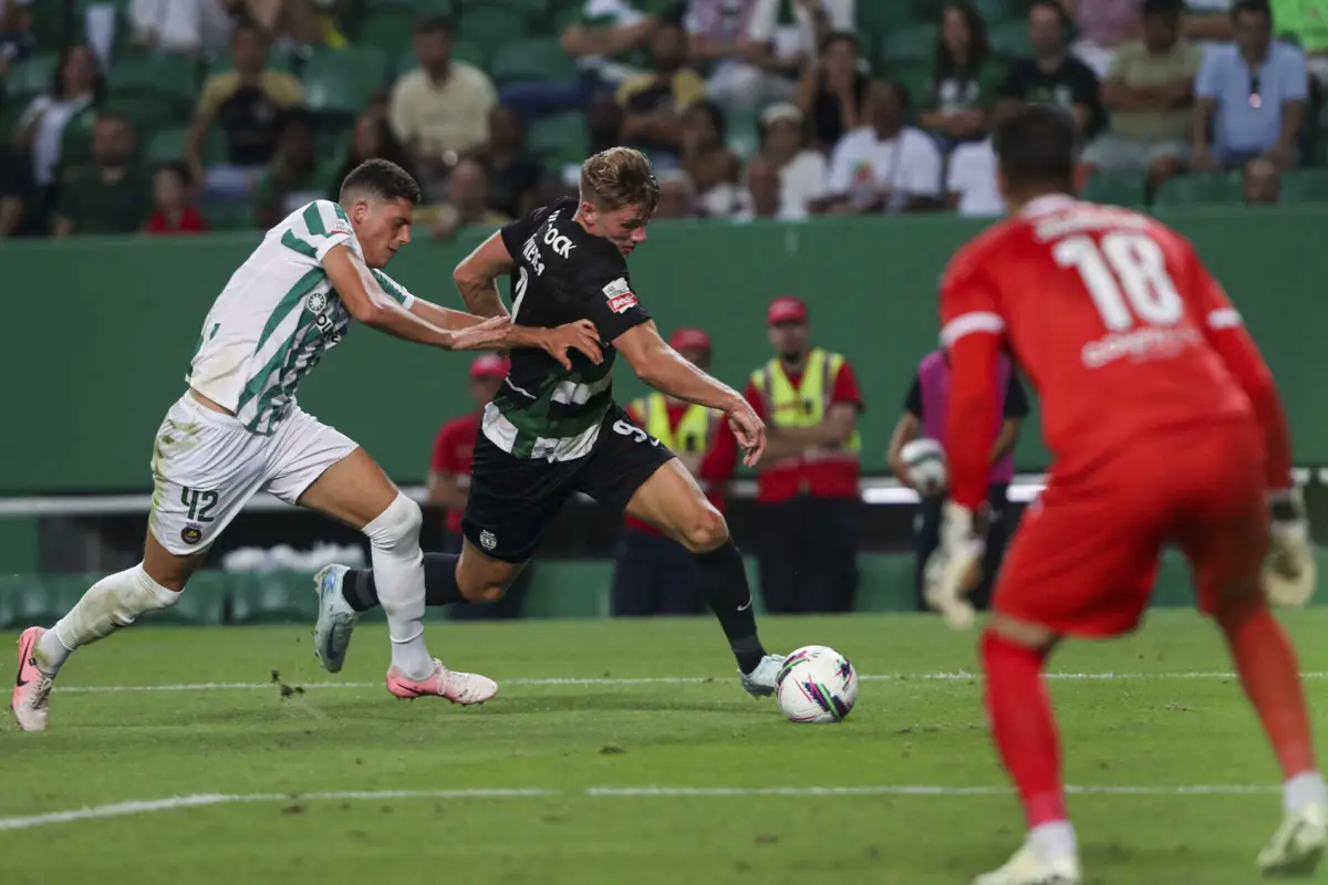 Gyokeres no jogo contra o Rio Ave (Créditos: Pedro Rocha / Global Imagens)