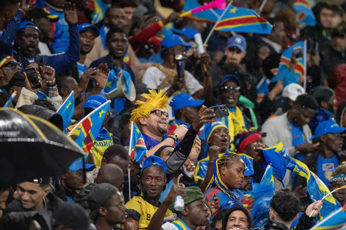 Adeptos da RD Congo festejam vitória