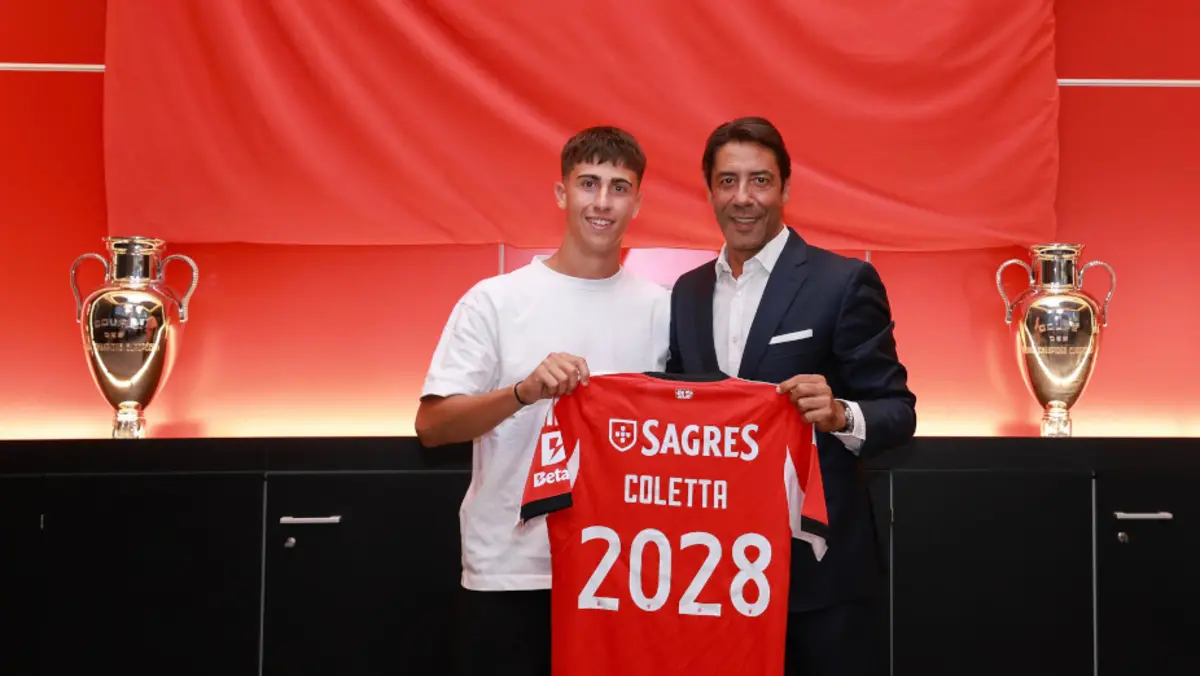 Federico Coletta assinou até 2028 pelo Benfica