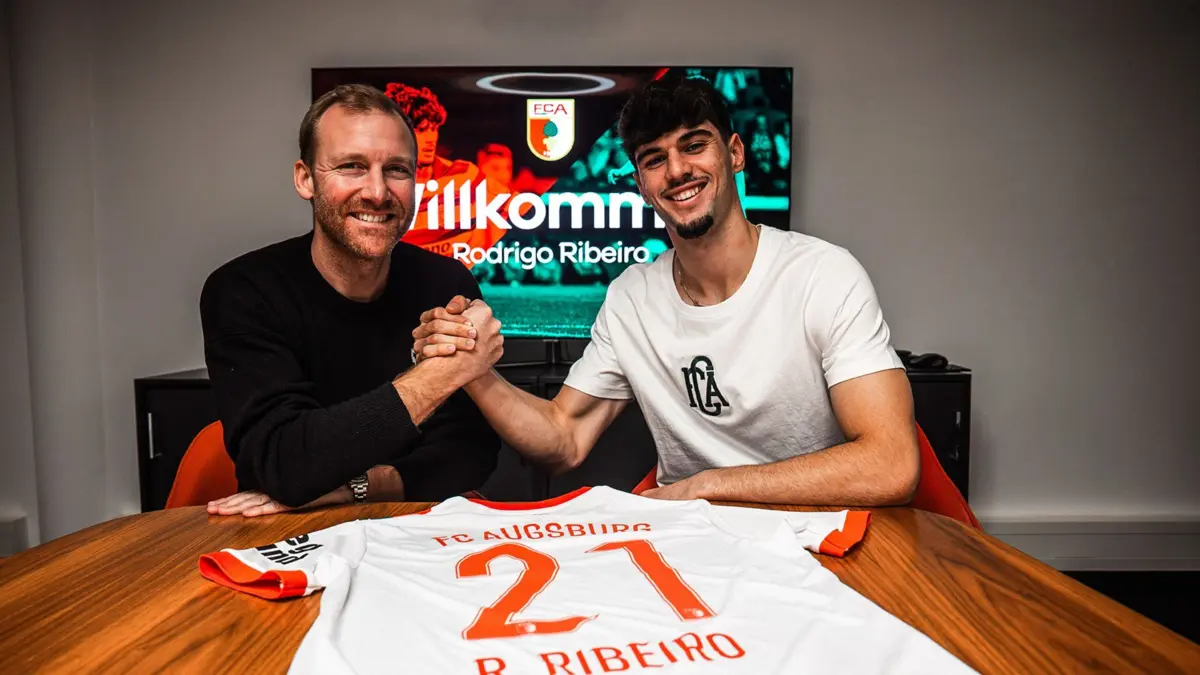 Imagem de contexto do artigo Rodrigo Ribeiro oficial no Augsburgo: "Um clube que confia nos jovens"