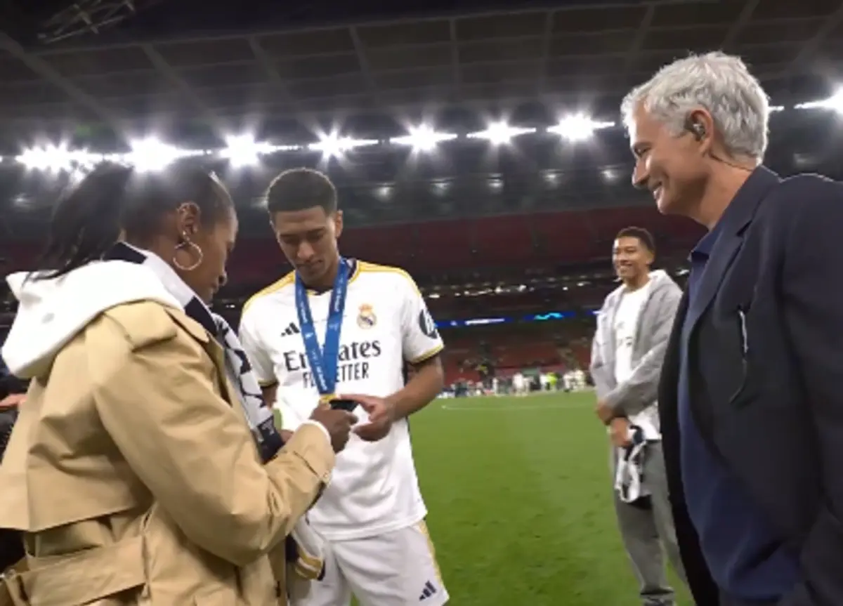 Imagem de contexto do artigo Mãe de Bellingham queria conhecer Mourinho e o médio tratou disso