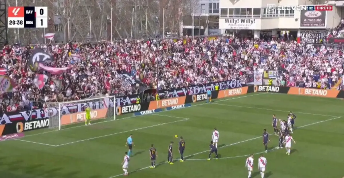 Golo de Raúl de Tomás (créditos: DAZN)