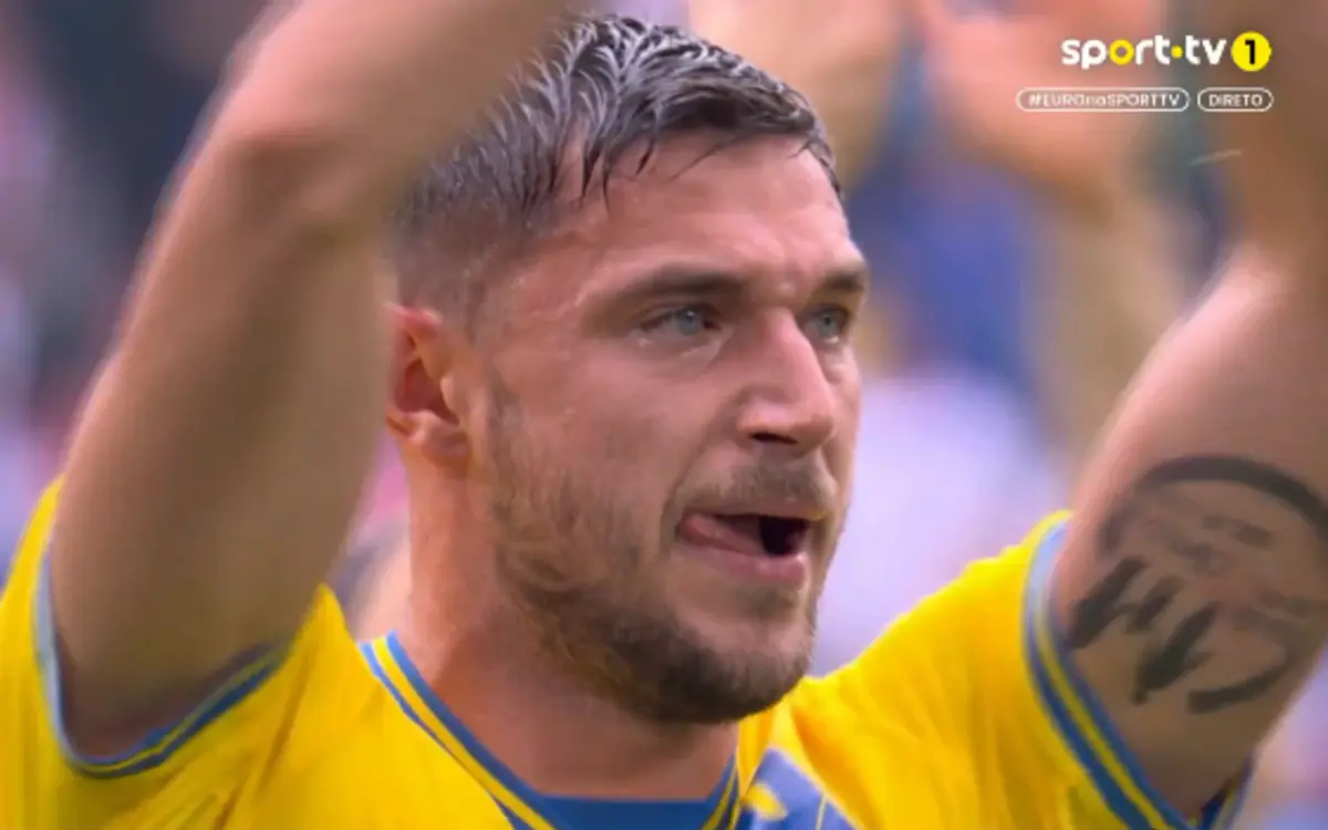 Imagem de contexto do artigo As lágrimas de Yaremchuk após a vitória da Ucrânia. Assista aqui