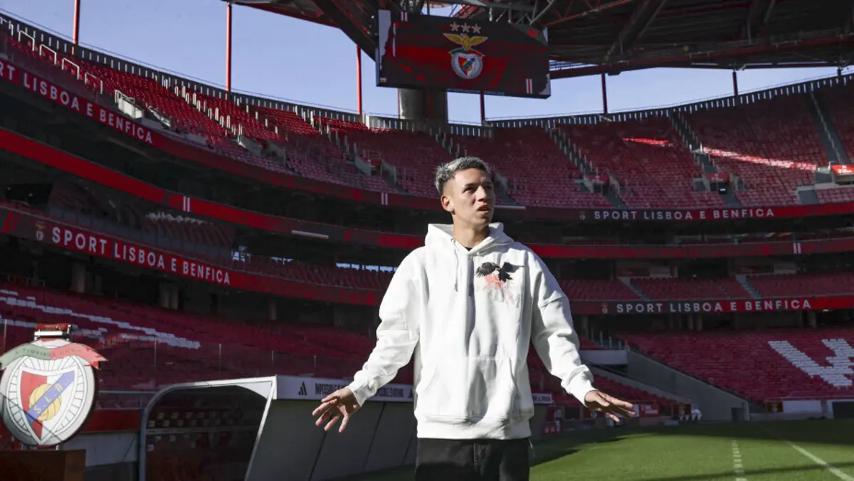 Prestianni (Créditos: Sport Lisboa e Benfica)