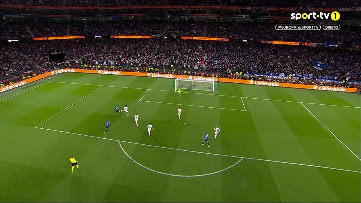 Imagem de contexto do artigo Atalanta-Bayer Leverkusen: Lookman faz hat-trick na final da Liga Europa. Veja o golo