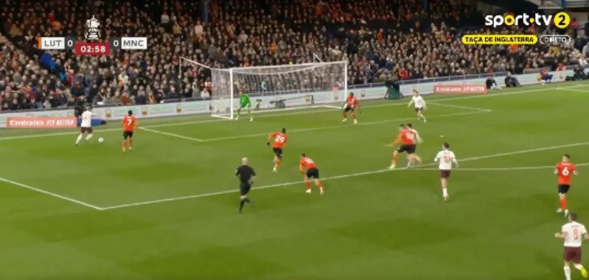 Golo de Haaland (créditos: Sport TV)