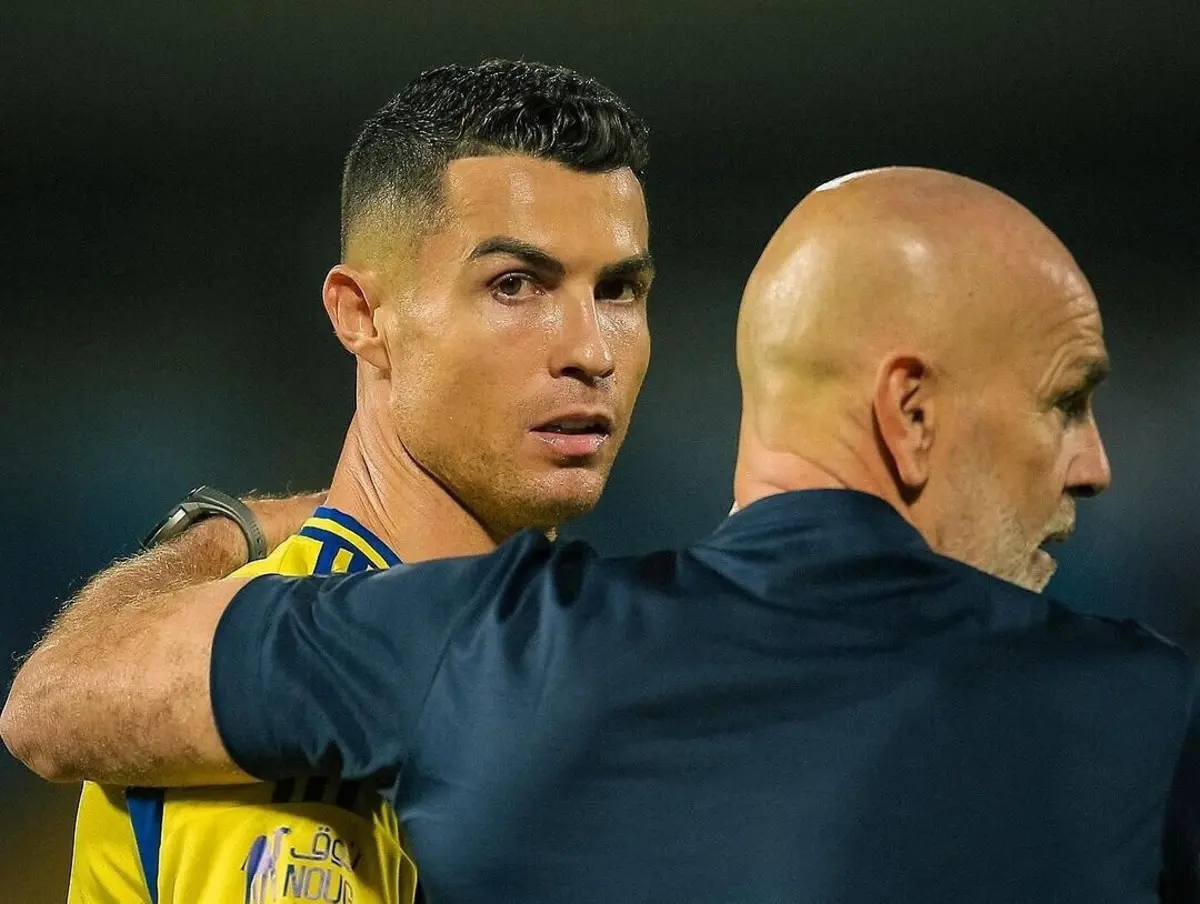 Pioli e Ronaldo (créditos: Instagram)