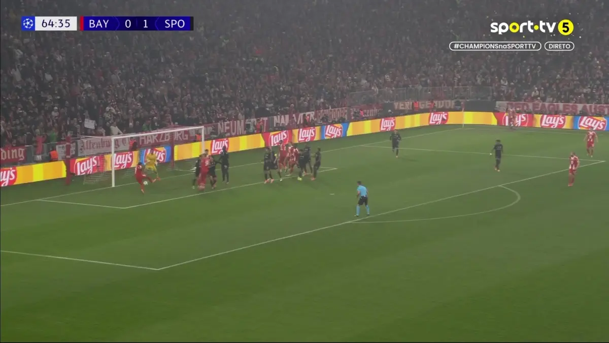 Imagem de contexto do artigo Bayern-Sporting: alemães fazem a reviravolta em cinco minutos. Veja os golos