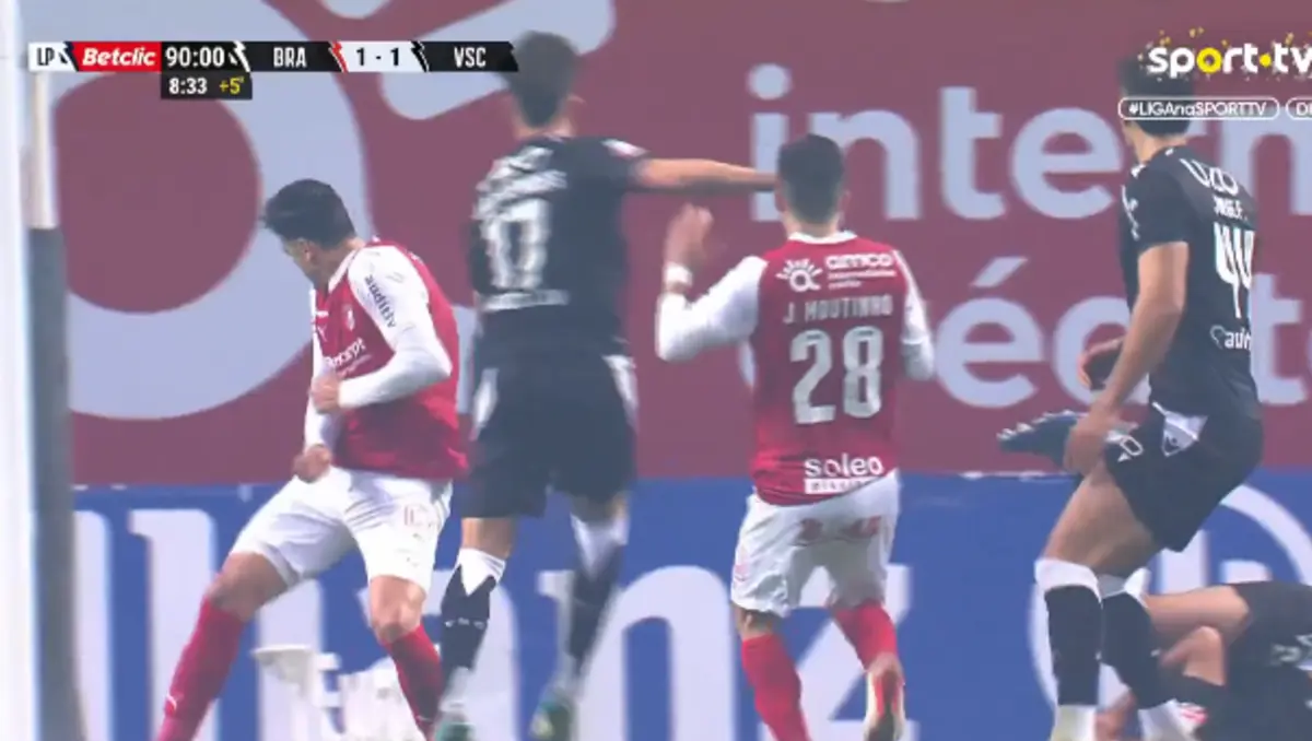 Imagem de contexto do artigo Fantástico golo de João Mendes empata Braga-Vitória nos instantes finais. Veja aqui